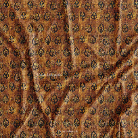 Vintage Look Batik Printed Clothing Material